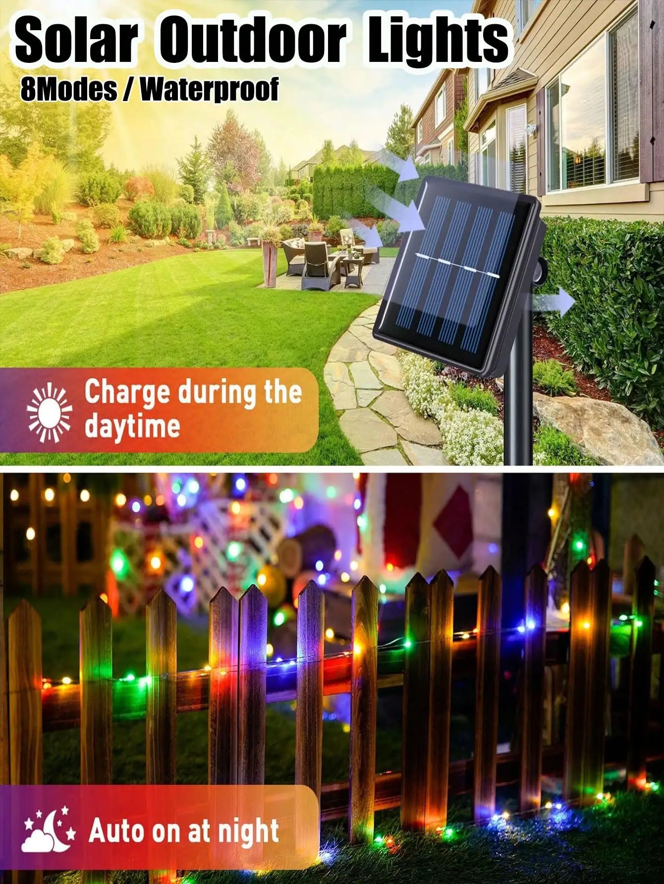Solar String Lights - Led Outdoor Fairy Lights