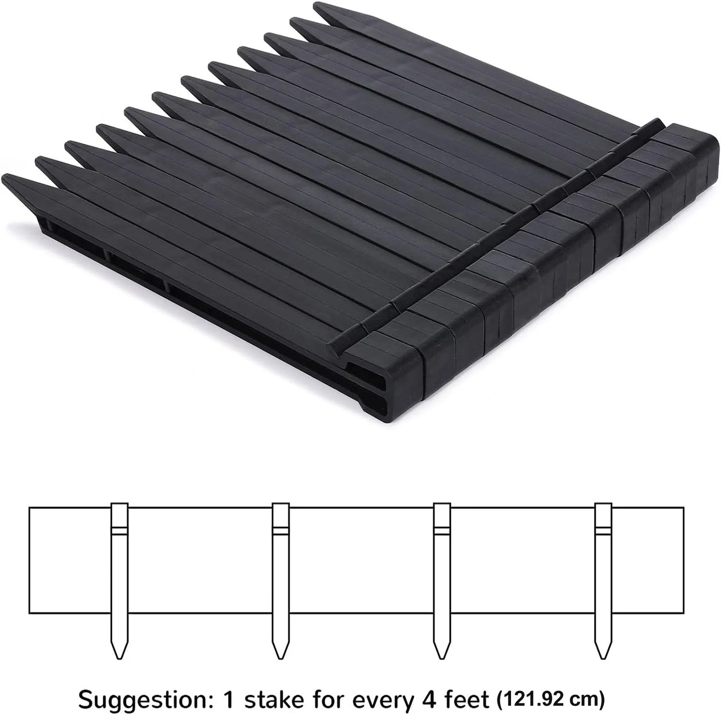 Garden Landscape Edging, 5” Tall Border Coil