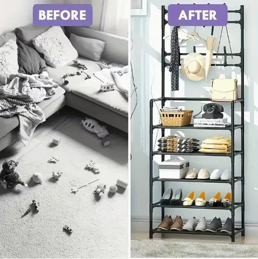 5-Tier Freestanding Multifunctional Storage Rack