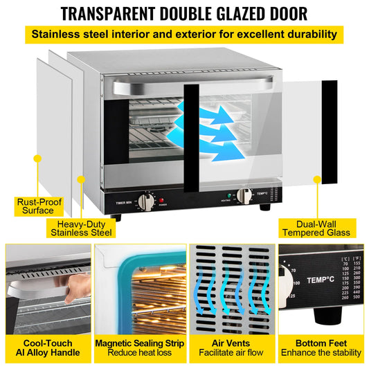 21L/47/L66L Commercial Multifunction Countertop Electric Oven
