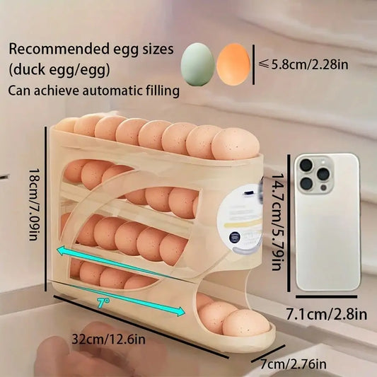 Rolling Egg Rack Can Hold 30 Eggs