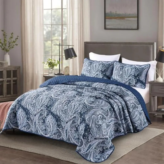 3 Pieces Quilt Set Boho Bedspread