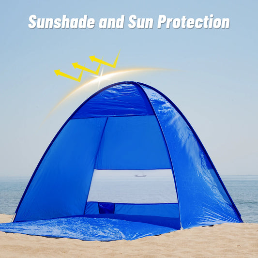 Compact Pop-up beach tent with handbag
