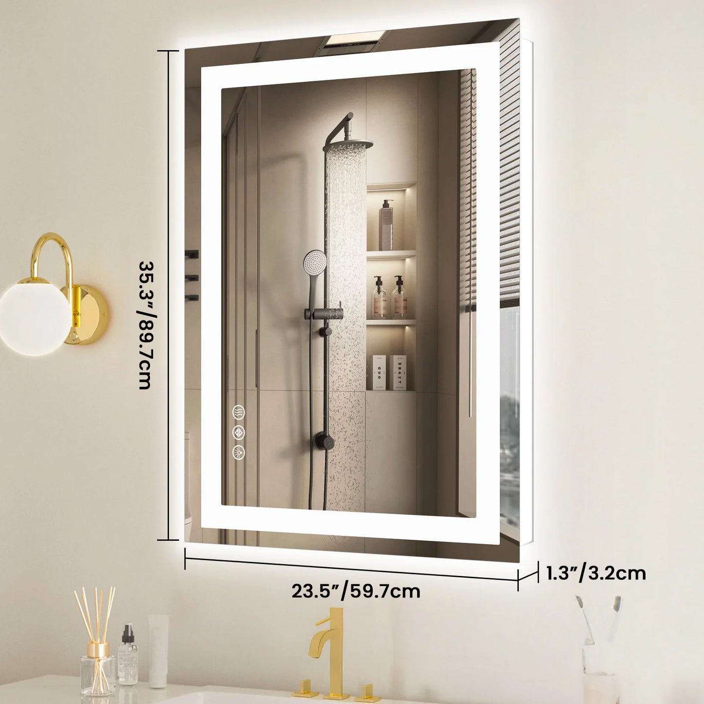 36"x 24"LED Bathroom Vanity Mirror