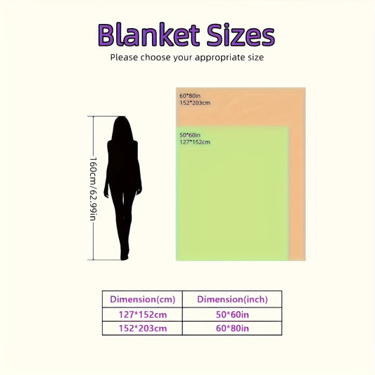 Cozy Plush Throw Blanket - Reversible Thermal Fleece