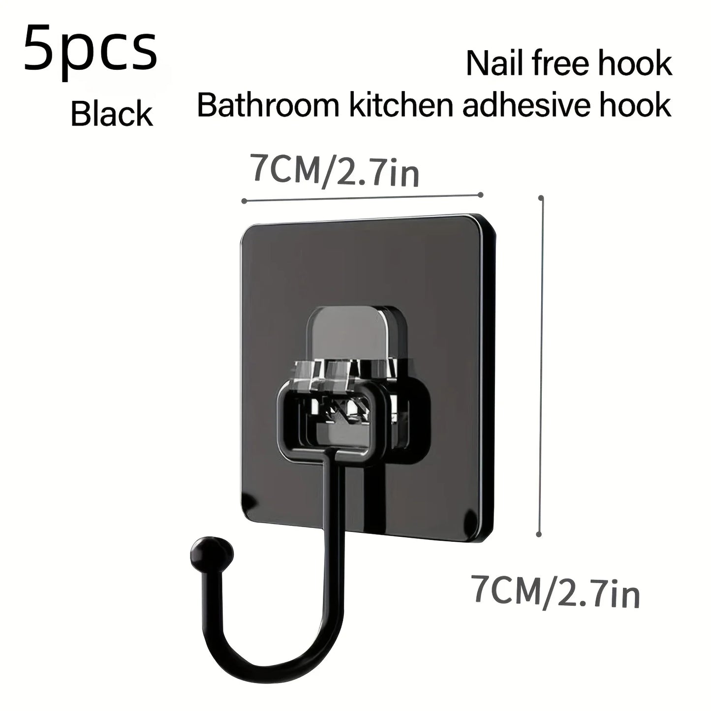 5pcs Multi-Purpose Heavy Duty Wall Hooks