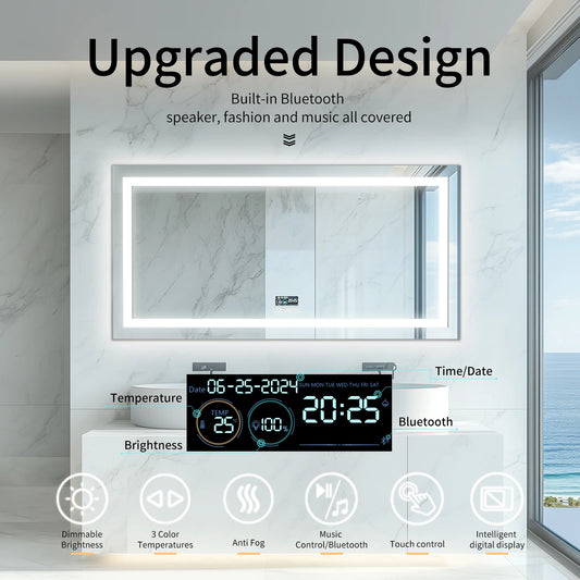 Dimmable LED Bathroom Vanity Mirror