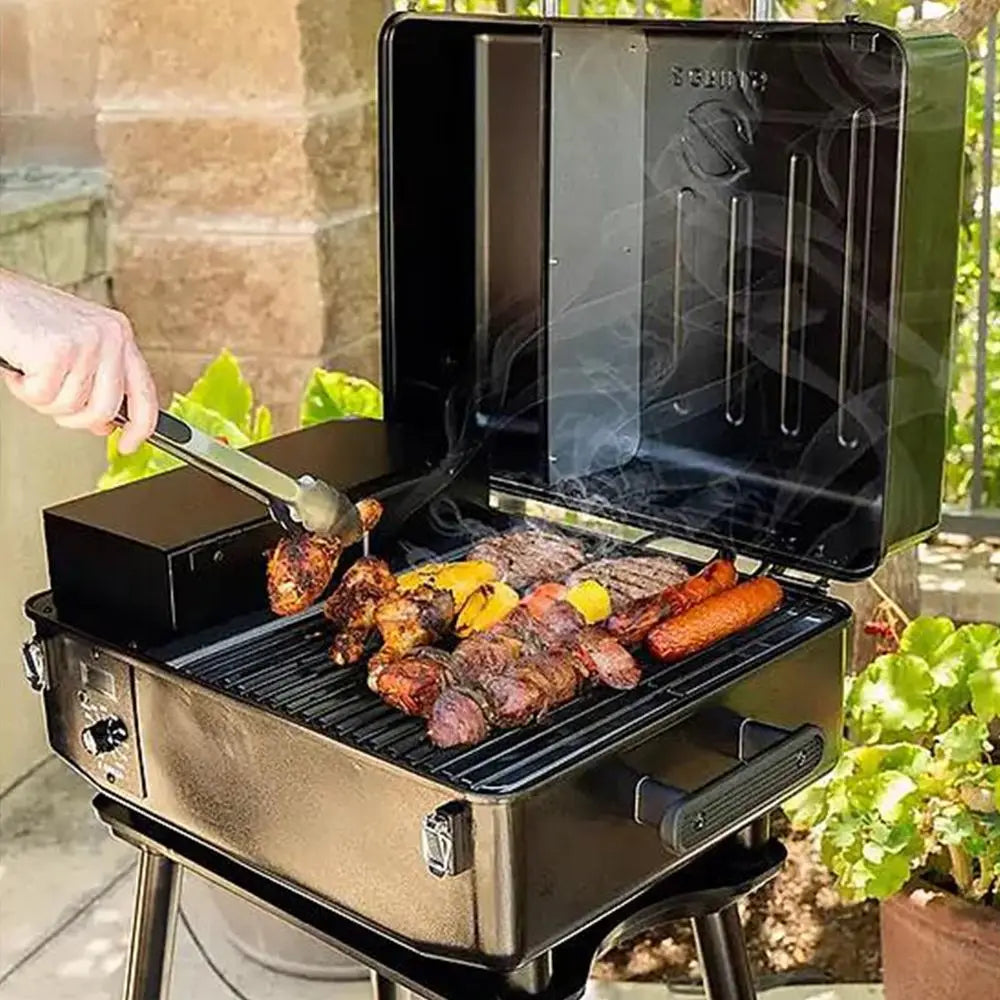Portable Tabletop Wood Pellet Grill and Smoker