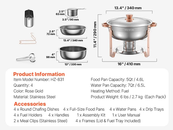 Full Catering Warmer Server for Party Banquets