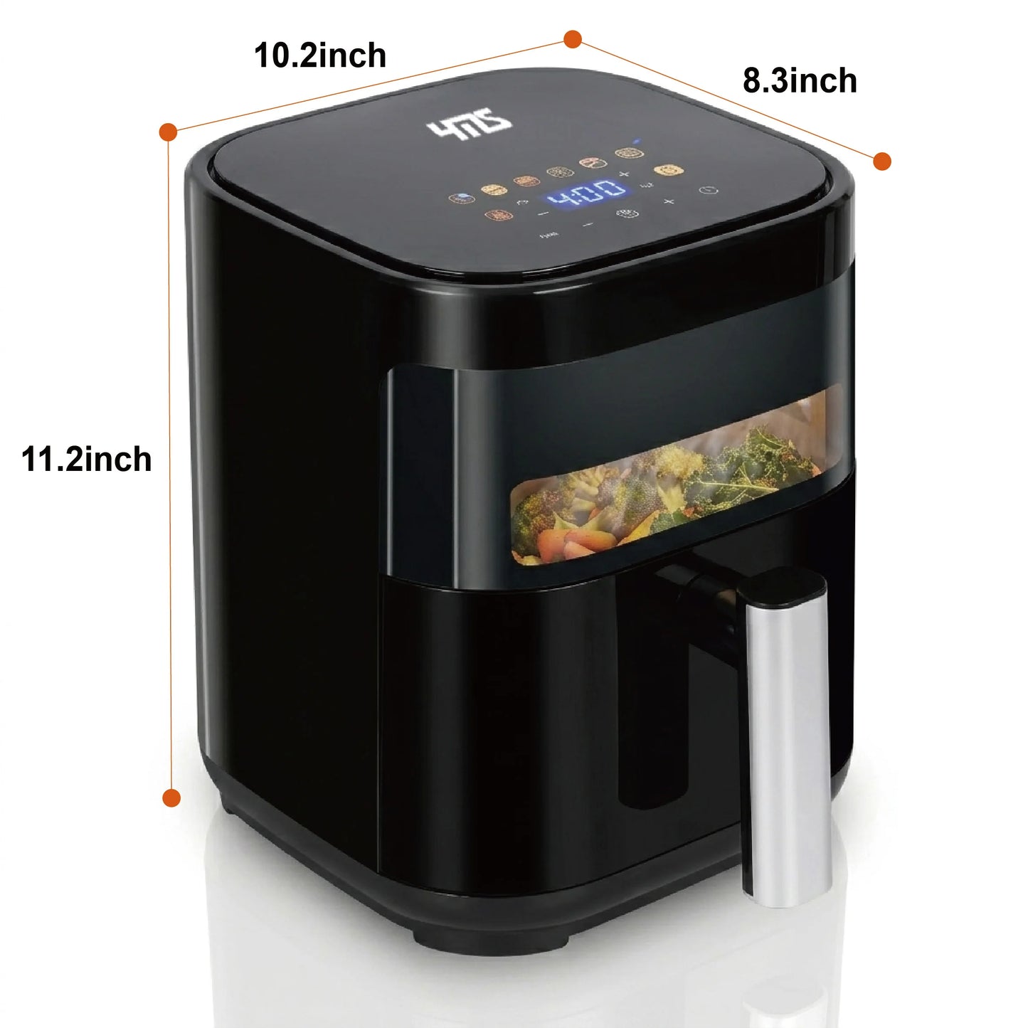 3.2QT Touchscreen Air Fryer with Visible Window