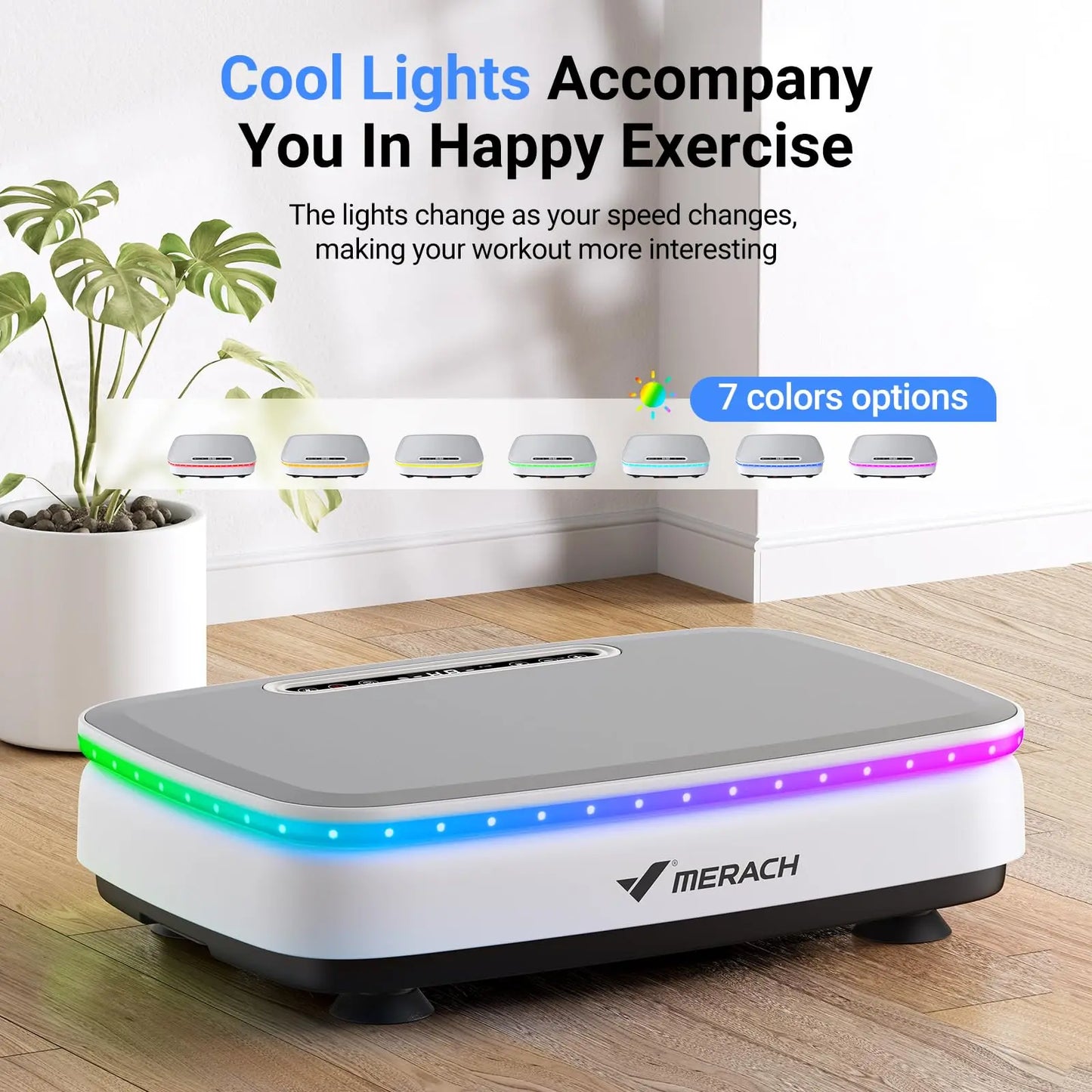 Vibration Plate Exercise Machine with Light