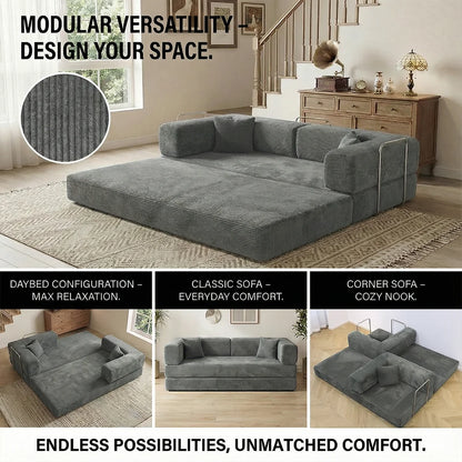 79' Futon Sofa Bed Convertible Couch