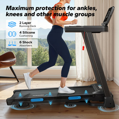 Foldable Quiet Incline Treadmill