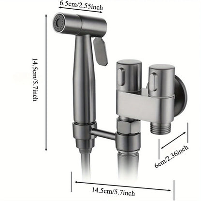 Double Control Bidet Sprayer Handheld Toilet Attachment