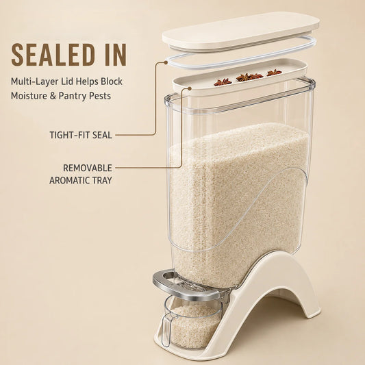 One-Touch Press Automatic Food Storage Container