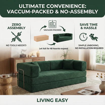 79' Futon Sofa Bed Convertible Couch