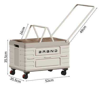 Heavy-Duty Mobile Foldable Multifunctional Storage Cart