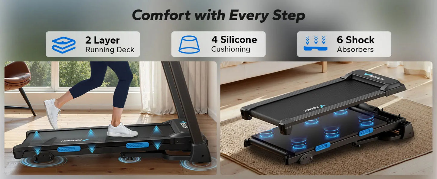 Foldable Quiet Incline Treadmill