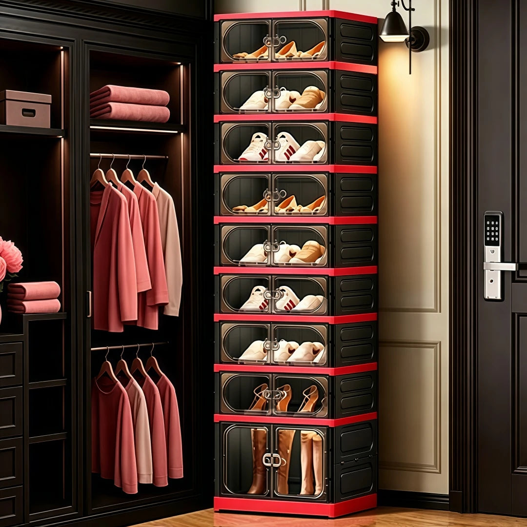 3/6/9-Tier Foldable Shoe Storage Cabinet