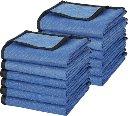 Moving Blankets 12 Pack, 80’’x 72’’
