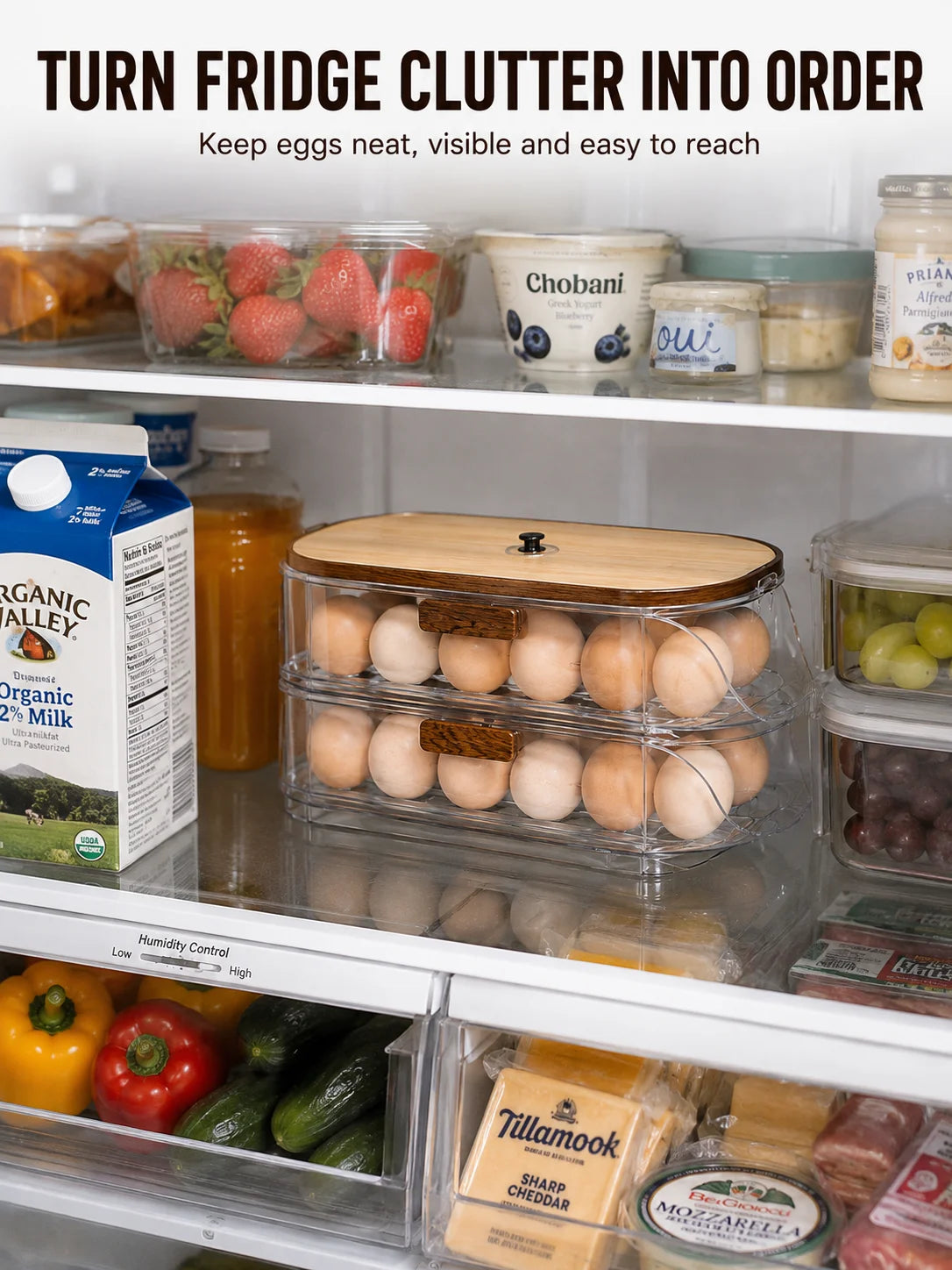 Egg Storage Box with Side Door