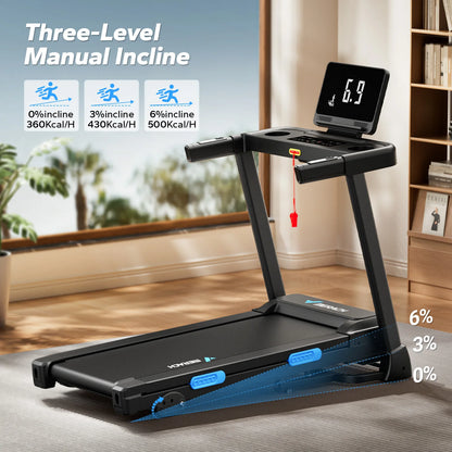 Foldable Quiet Incline Treadmill