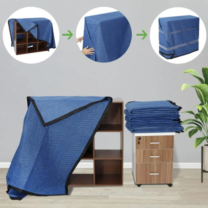 Moving Blankets 12 Pack, 80’’x 72’’