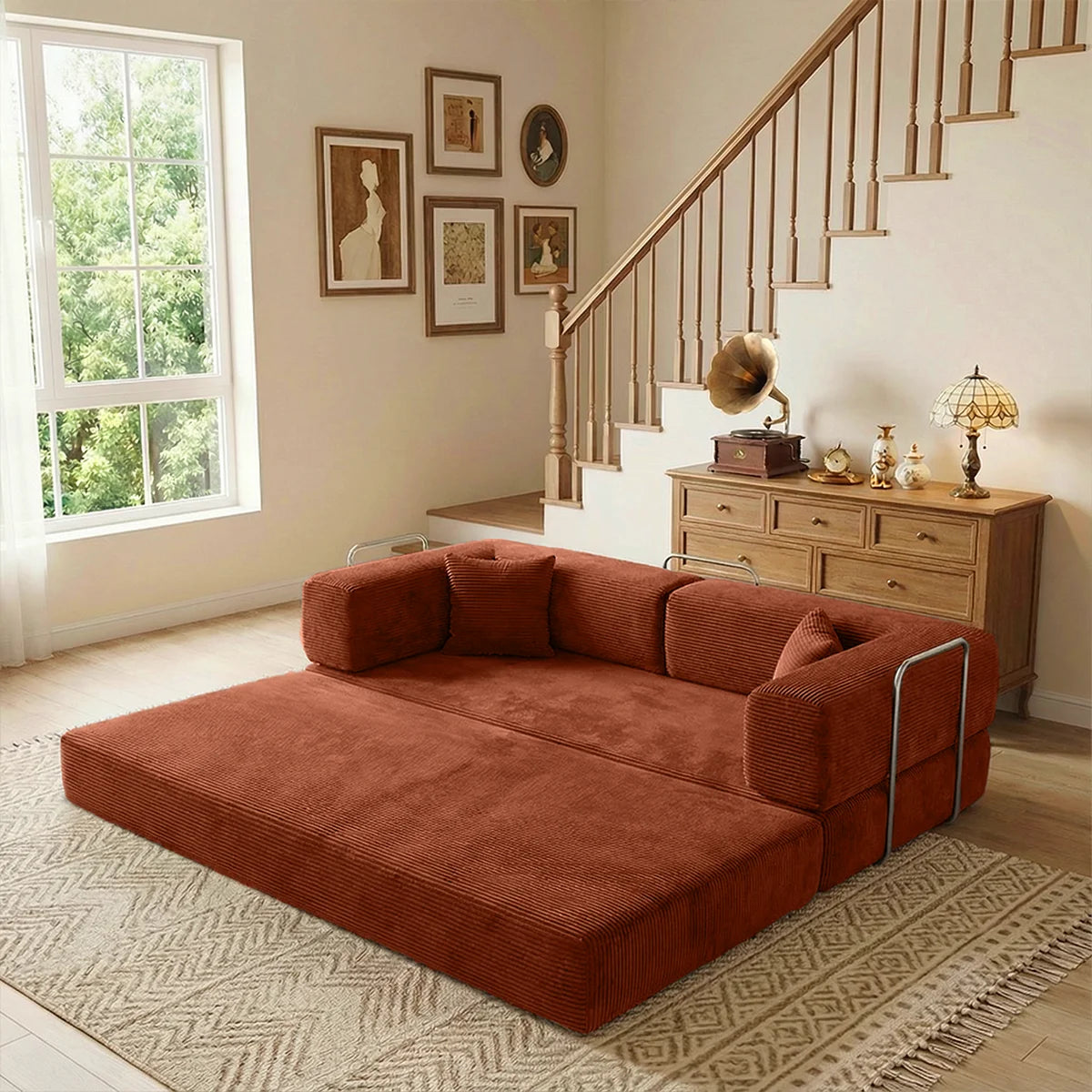 79' Futon Sofa Bed Convertible Couch