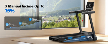 Foldable Quiet Incline Treadmill