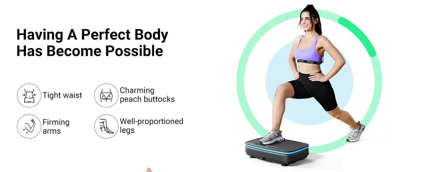 Vibration Plate Exercise Machine with Light