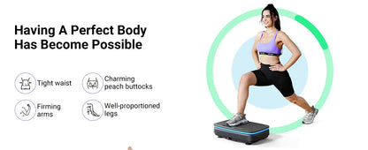 Vibration Plate Exercise Machine with Light