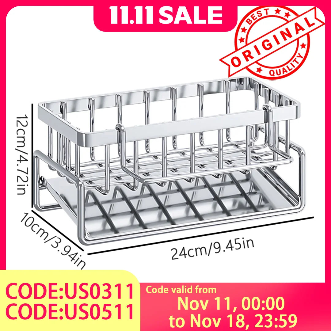 Stainless Steel Sink Drying Rack  Kitchen Organizer