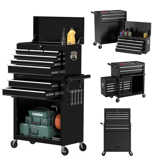 8 Drawer Tools Chest Organizable Tool Box