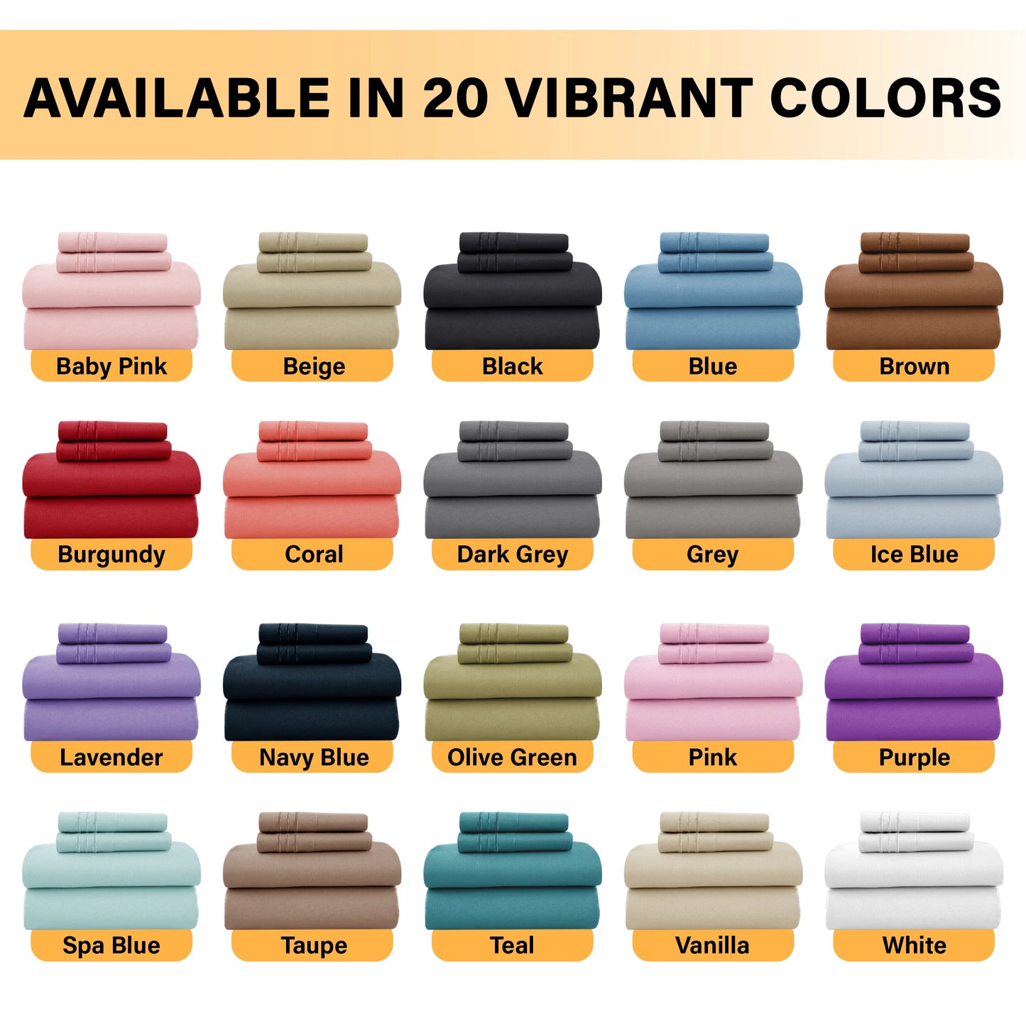 6 Piece Ultra-Soft Microfiber Bed Sheets