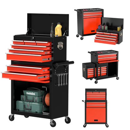 8 Drawer Tools Chest Organizable Tool Box