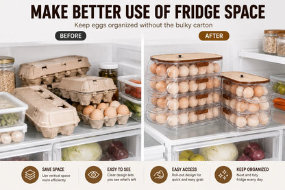Egg Storage Box with Side Door