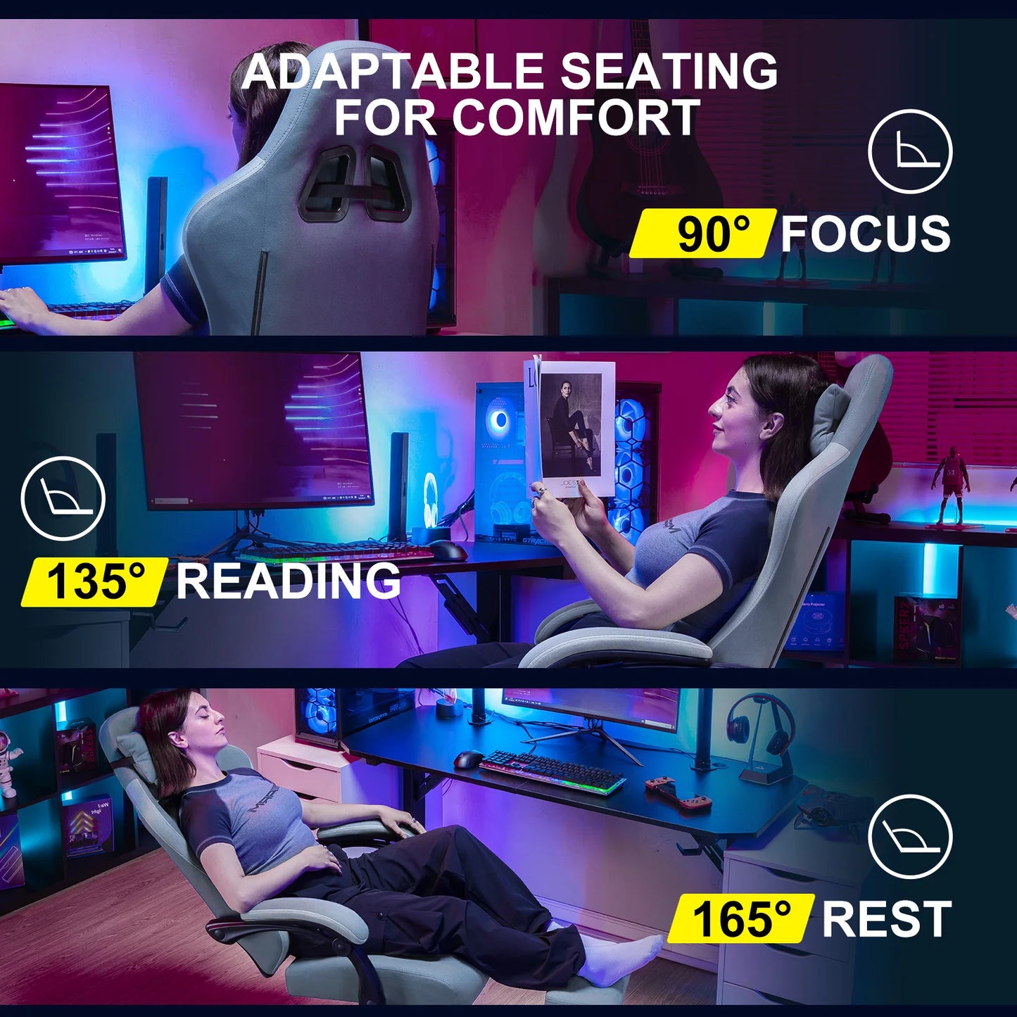 Gaming/Office Chair with Lumbar Support