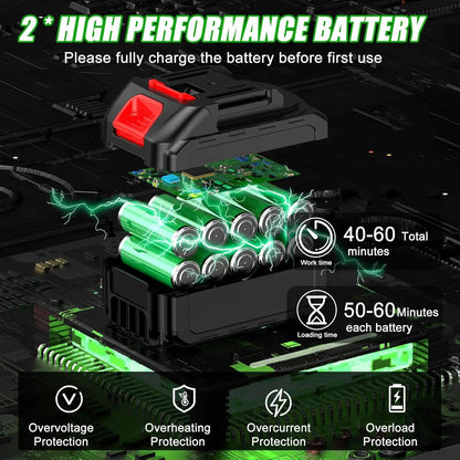 Electric Weed Wacker Battery Powered Grass Trimmer