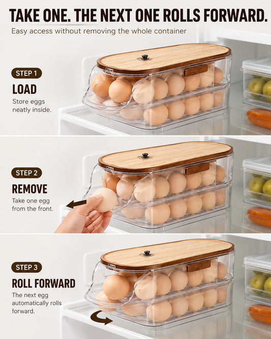 Egg Storage Box with Side Door