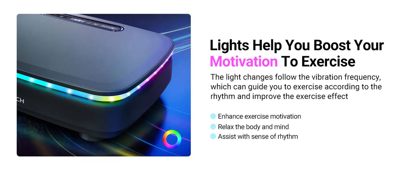 Vibration Plate Exercise Machine with Light