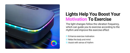 Vibration Plate Exercise Machine with Light