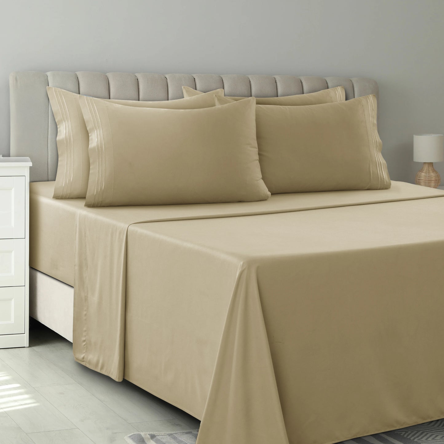 6 Piece Ultra-Soft Microfiber Bed Sheets