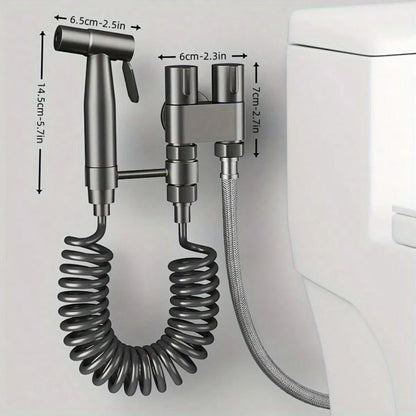Double Control Bidet Sprayer Handheld Toilet Attachment