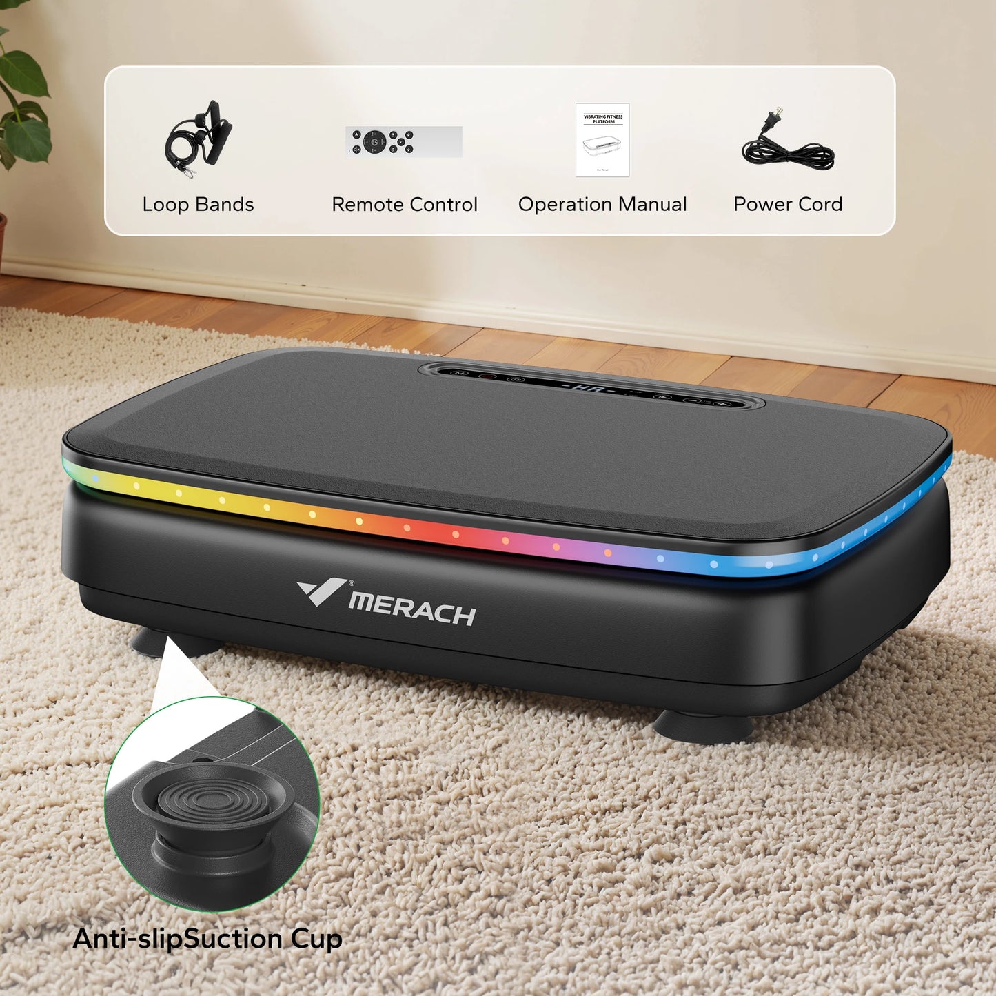 Vibration Plate Exercise Machine with Light