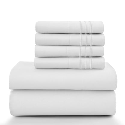 6 Piece Ultra-Soft Microfiber Bed Sheets