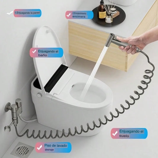 Double Control Bidet Sprayer Handheld Toilet Attachment