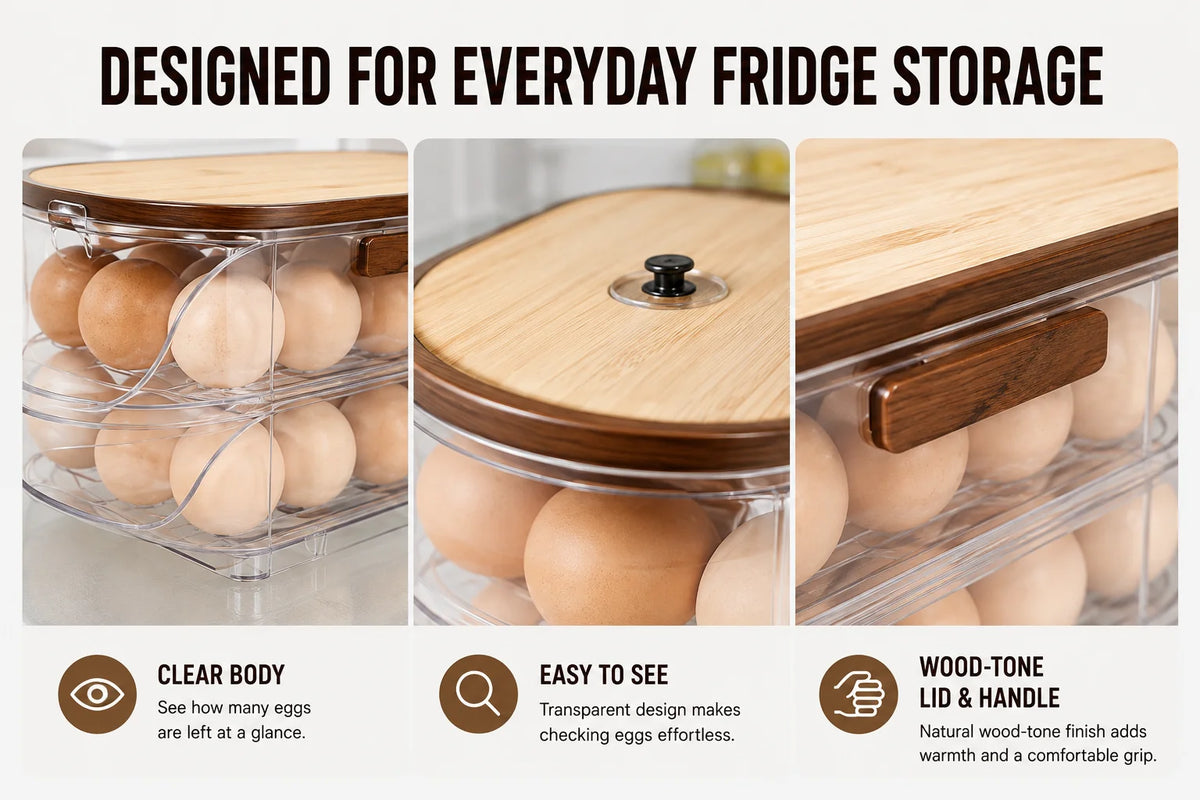 Egg Storage Box with Side Door