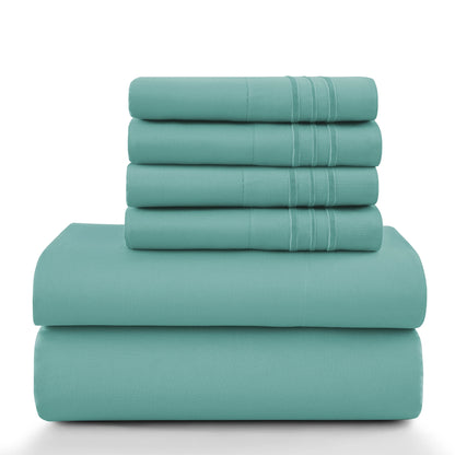 6 Piece Ultra-Soft Microfiber Bed Sheets