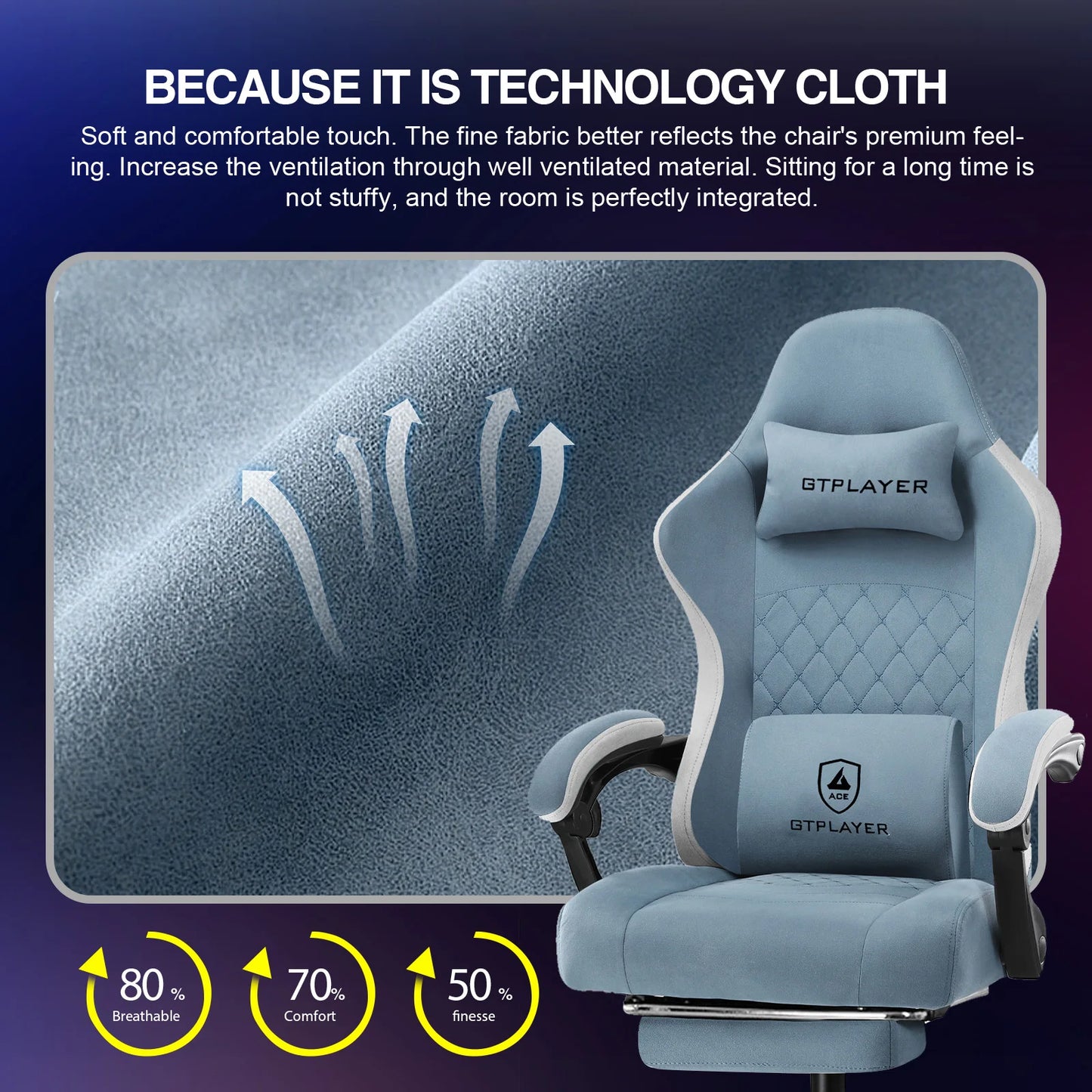Gaming/Office Chair with Lumbar Support