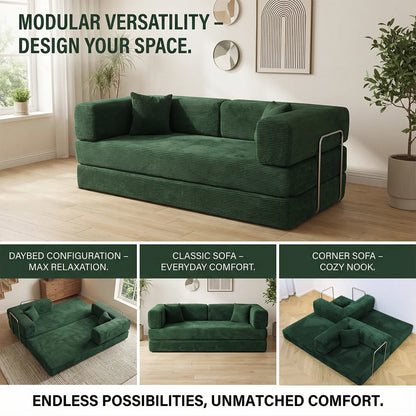 79' Futon Sofa Bed Convertible Couch